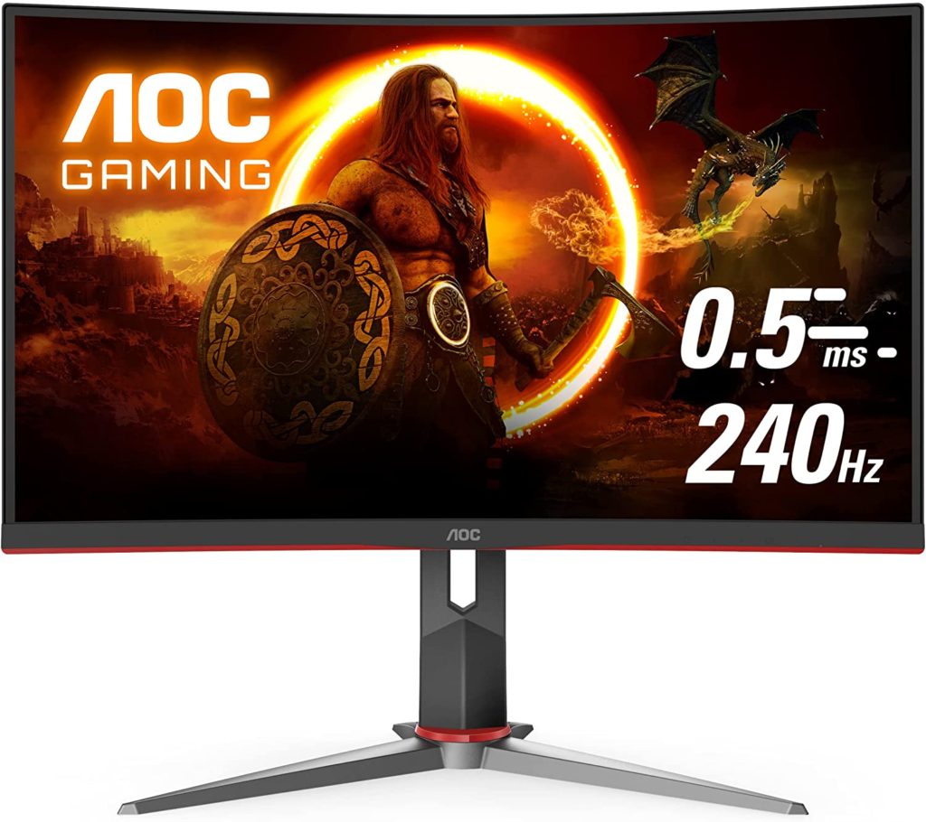 3-AOC C27G2Z -Curved Frameless Ultra-Fast Gaming Monitor / 12-Best Gaming Monitors Under 250