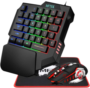 MFTEK One Hand Gaming Keyboard and Mouse